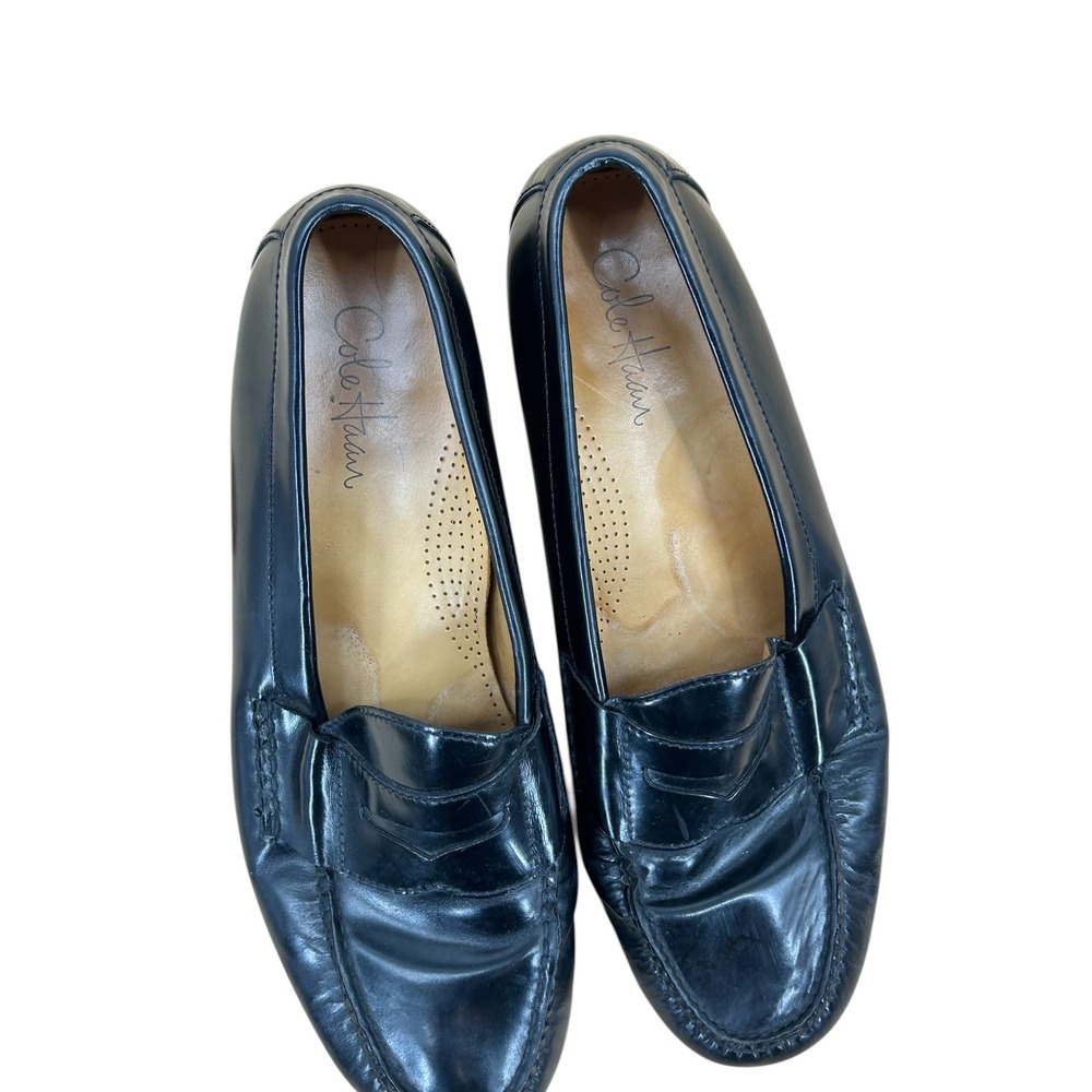 Cole Haan Mens Penny Loafers Black Leather‎ Dress Shoes Size 13 D - Picture 7 of 12
